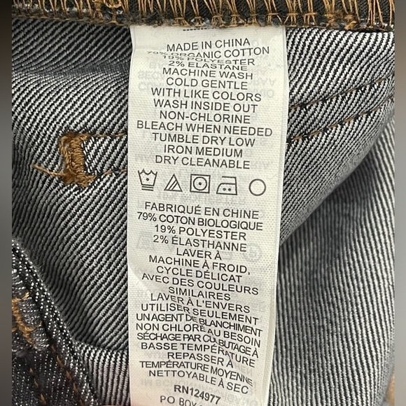 Prana Slim Fit Breathe Jeans Light Gray Organic Cotton Size 30X30 NWOT - Picture 6 of 9